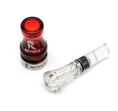 Манок духовой на утку крякву Reyoka Ordek Bir 1 лепесток Красный / Прозрачный