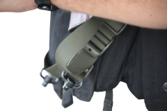 Ремень оружейный тактический Долг М3 1-2-3 точечный с мягкой подушкой быстросъёмный (QD) Зеленый