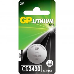 Батарейки литиевые GP Lithium CR2430 Тип CR2430 3V 270 мАч 1 шт