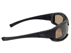 Очки стрелковые ShotTime Panthera KIT, защитные, чёрные, линзы: прозрачные, жёлтые, коричневые, поляризационные, EVA футляр