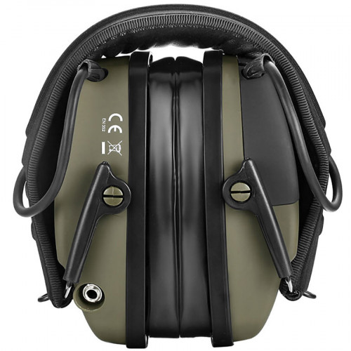 Наушники активные стрелковые ShotTime 44 Pro с гелевыми амбушюрами 23-82 ДБ Зелёный