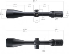 Прицел оптический Vector Optics Continental X8 4-32X56 IR SFP FP WP (SCOL-51P) Сетка VECON-DCM BDC