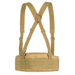 Пояс тактический RusForce широкий с плечевыми лямками Койот