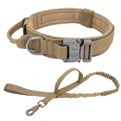 Тактический ошейник PMX-STDG с поводком Койот