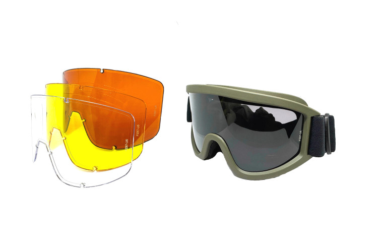 Очки-маска баллистические тактические PMX Revolt GG-400SDT KIT ANTI-FOG Прозрачные 96% Жёлтые 89% Оранжевые 51% Серые 23%