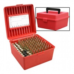 Кейс MTM Case-Gard R-100-MAG-30 для хранения 100 патронов до .375 калибра Красный
