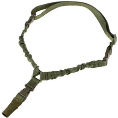 Ремень оружейный RusForce Gun Rop на 1 точку с амортизатором Зелёный