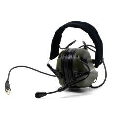 Наушники активные стрелковые Earmor Military Edition ME5 с микрофоном и разъемом для тангенты 22-82 ДБ Хаки