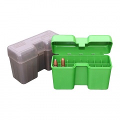Кейс MTM Case-Gard RF22-LM-10 для хранения 20 патронов до .450 калибра Зеленый