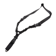 Ремень оружейный RusForce Gun Rop на 1 точку с амортизатором Чёрный