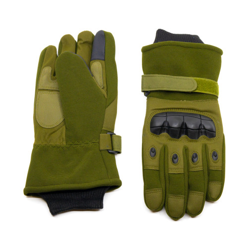 Перчатки тактические Стикхант Major зимние непромокаемые полноразмерные I-Touch Зелёный