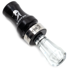 Манок духовой на утку крякву Reyoka Ordek Cift 2 лепестка Чёрный / Прозрачный