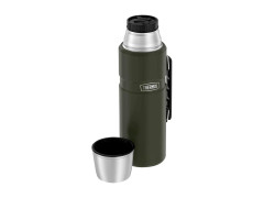 Термос для напитков THERMOS KING SK-2020 AG 2.0L, нержавеющая сталь, винтовая пробка, складная ручка, Army Green