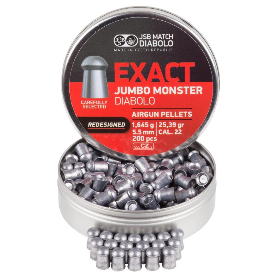 Пульки для пневматики JSB Exact Jumbo Monster (Redesigned) Скругленные ...