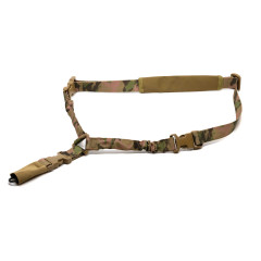 Ремень оружейный RusForce Gun Rop на 1 точку с амортизатором Мультикам