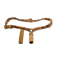 Ремень оружейный RusForce Gun Rop на 1 точку с амортизатором Мультикам
