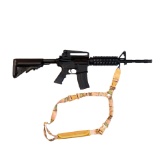 Ремень оружейный RusForce Gun Rop на 1 точку с амортизатором Мультикам