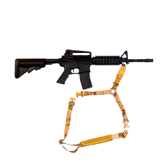 Ремень оружейный RusForce Gun Rop на 1 точку с амортизатором Мультикам