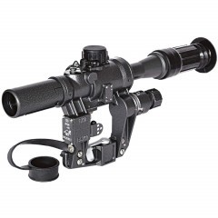 Прицел оптический НПЗ ПО 4X24 IR Сетка Пенек / Подсветка на Тигр, СКС