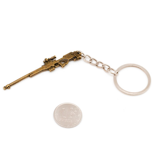 Брелок Microgun XS Снайперская винтовка AWP L96A1 Золотой