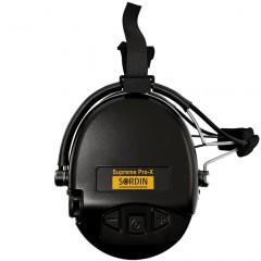 Наушники активные стрелковые Sordin (MSA) Supreme Pro-X Neckband 76302-X-02 19-24 ДБ Чёрный