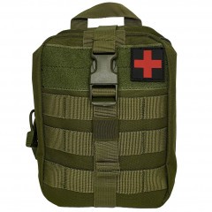 Аптечка тактическая Rusforce Emergency для хранения медикаментов 20x15x8 см Зелёный