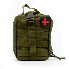 Аптечка тактическая Rusforce Emergency для хранения медикаментов 20x15x8 см Зелёный