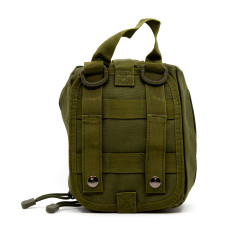 Аптечка тактическая Rusforce Emergency для хранения медикаментов 20x15x8 см Зелёный