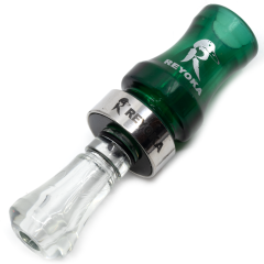 Манок духовой на утку крякву Reyoka Ordek Cift 2 лепестка Зелёный / Прозрачный