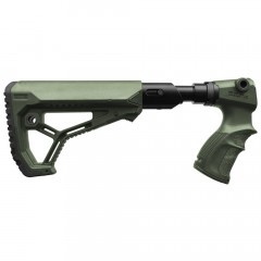 Приклад телескопический Fab Defense C-AGR 870 FK SB GL-CORE для Remington 870 с амортизатором Зелёный