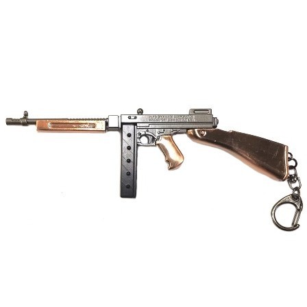 Брелок Microgun M Пистолет-пулемет Thompson c деревом