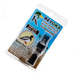 Манок духовой на утку крякву Reyoka Ordek Cift 2 лепестка Дымчатый / Чёрный