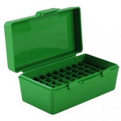 Коробка MTM Case-Gard P-50-44-10 для хранения 50 патронов .45 калибра Зелёный