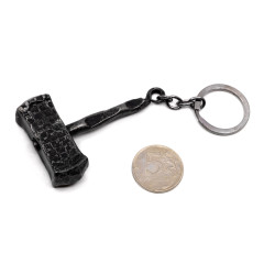 Брелок Microgun M Молот из дамасской стали ручной работы