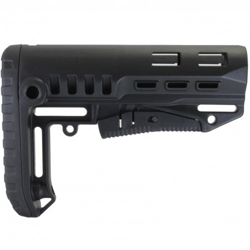 Приклад телескопический DLG Tactical TBS Compact (DLG055) для трубки Com-spec Чёрный