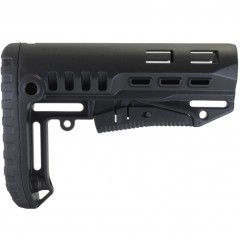 Приклад телескопический DLG Tactical TBS Compact (DLG055) для трубки Com-spec Чёрный