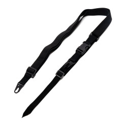 Ремень оружейный RusForce Gun Rop Light на 2 точки Чёрный