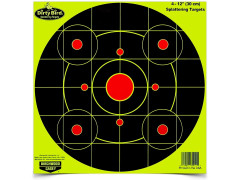 Мишень самоклеящаяся осыпающаяся Birchwood Dirty Bird Yellow Bull's-eye Target, 12", 4шт.