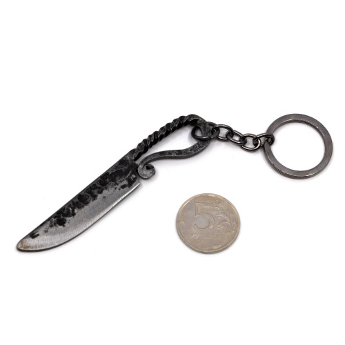 Брелок Microgun M Нож из дамасской стали ручной работы