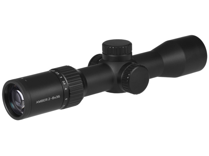 Прицел оптический Gaut Amber 2-8x36 Сетка 27 (Mil-Dot) / Подсветка красная