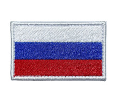 Шеврон тактический RusForce Флаг России 6х4 см триколор белый