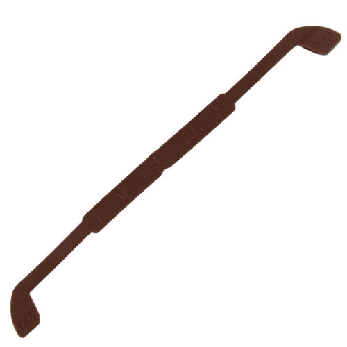 Шнурок-резинка силиконовая для стрелковых очков 22 см Коричневый