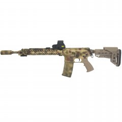 Приклад телескопический DLG Tactical TBS Compact (DLG055) для трубки Mil-spec Чёрный