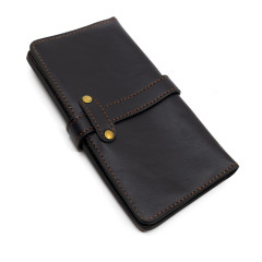 Портмоне Пергама Утки из натуральной кожи Чёрный