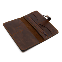 Портмоне Пергама Утки из натуральной кожи Коричневый