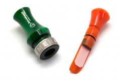 Манок духовой на утку акриловый Stickhunt ArtCalls Emerald 1 лепесток Изумруд / Апельсин