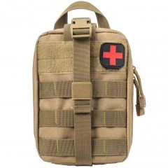 Аптечка тактическая Rusforce Emergency для хранения медикаментов 21x15x10 см Койот