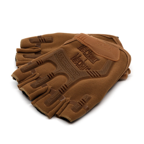 Перчатки тактические Outdoor Gloves Adventure укороченные прорезиненные Койот