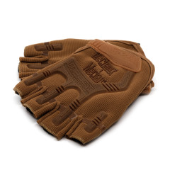 Перчатки тактические Outdoor Gloves Adventure укороченные прорезиненные Койот