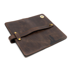 Портмоне Пергама Охотник и собака из натуральной кожи Коричневый